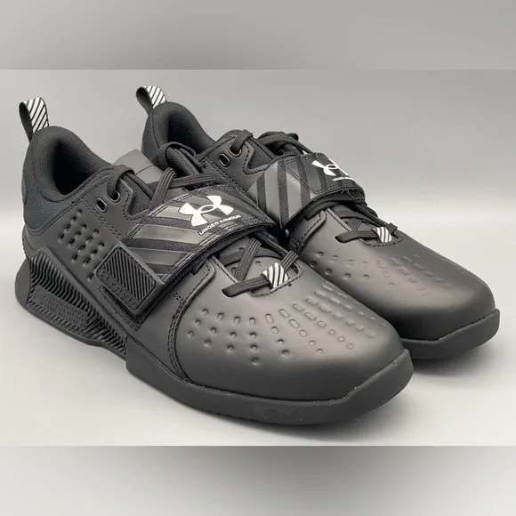 Under Armour Reign Lifter Training Shoes 3023735-001 Black Mens Size 7 & 7.5 NEW - Picture 2 of 10